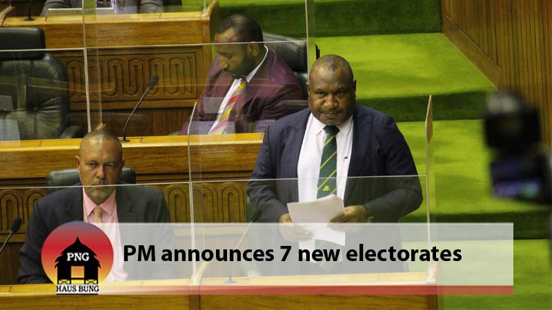 SEVEN NEW ELECTORATES INCLUDED IN 2022 NGE