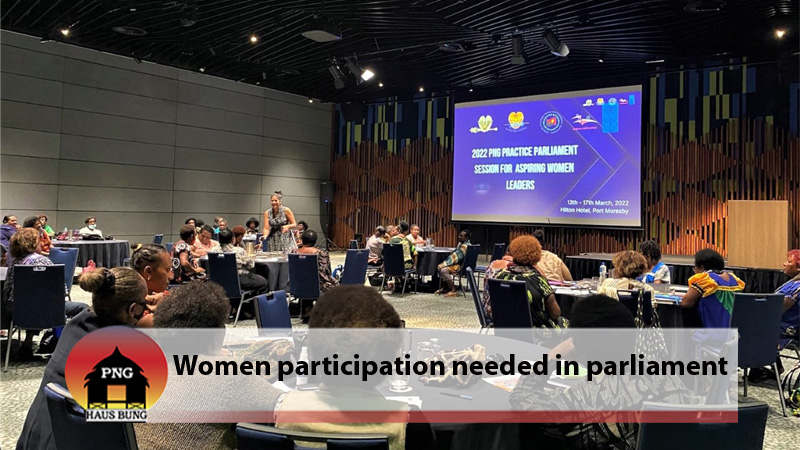 PRACTICE PARLIAMENT FOR WOMEN OPENS