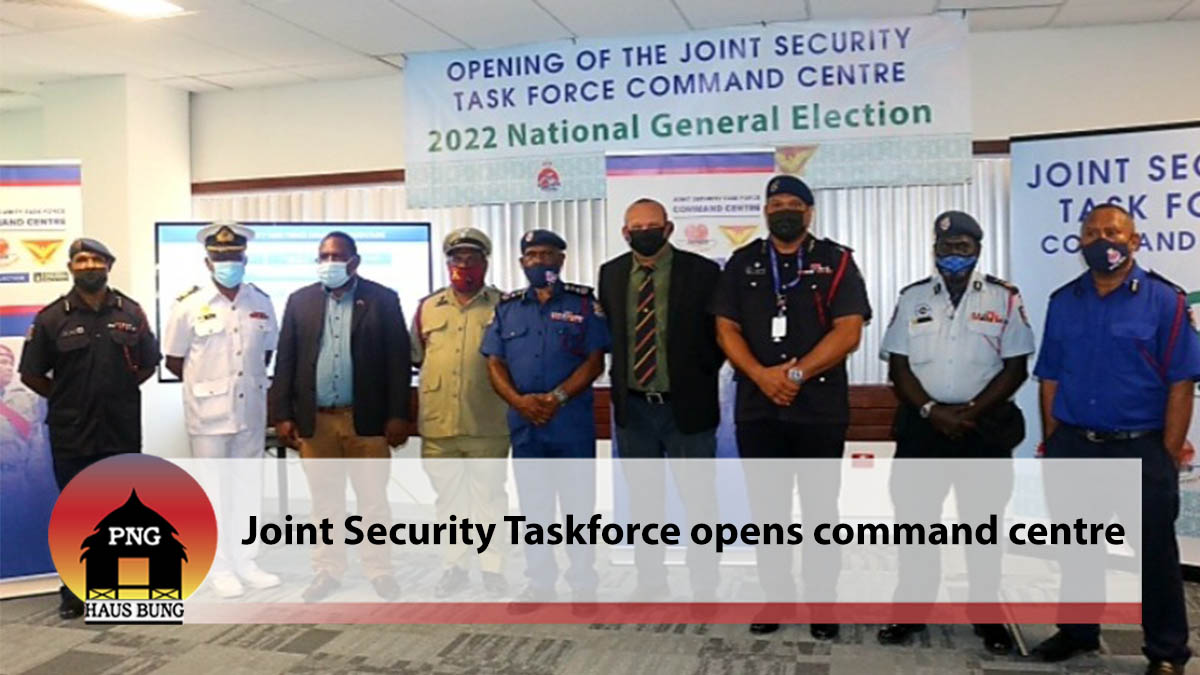 JOINT SECURITY TASKFORCE OPENS COMMAND CENTRE