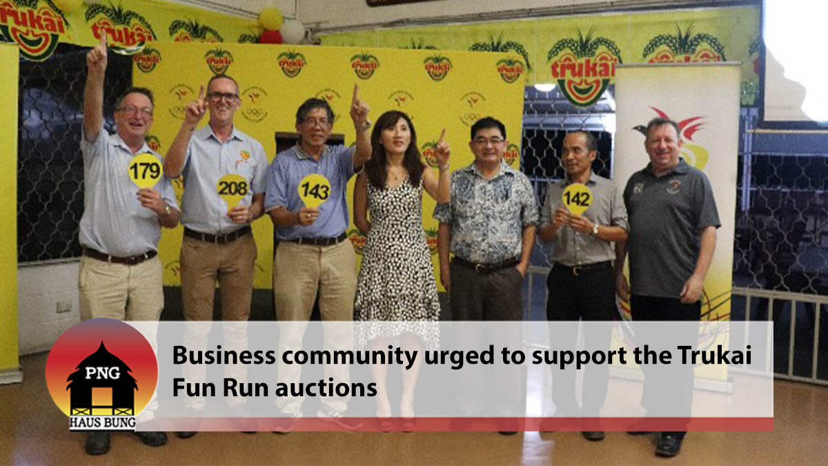 BUSINESS COMMUNITY URGED TO SUPPORT THE TRUKAI FUN RUN AUCTIONS