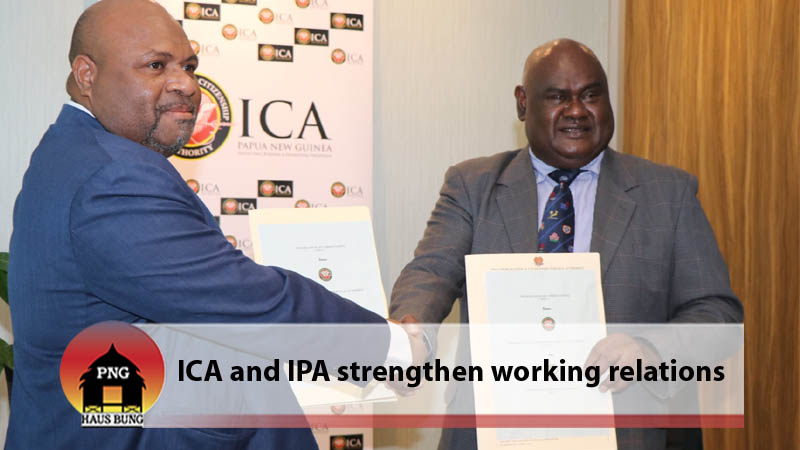 ICA AND IPA SIGNS MOU ON COOPERATION AND INFORMATION SHARING.