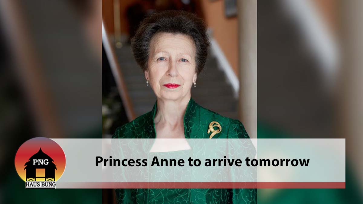 GG WELCOMES HRH PRINCESS ANNE TO PNG