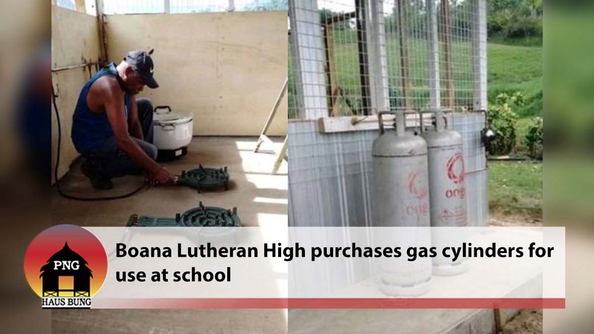 BOANA LUTHERAN HIGH SCHOOL RESORTS TO USING GAS STOVES FOR COOKING