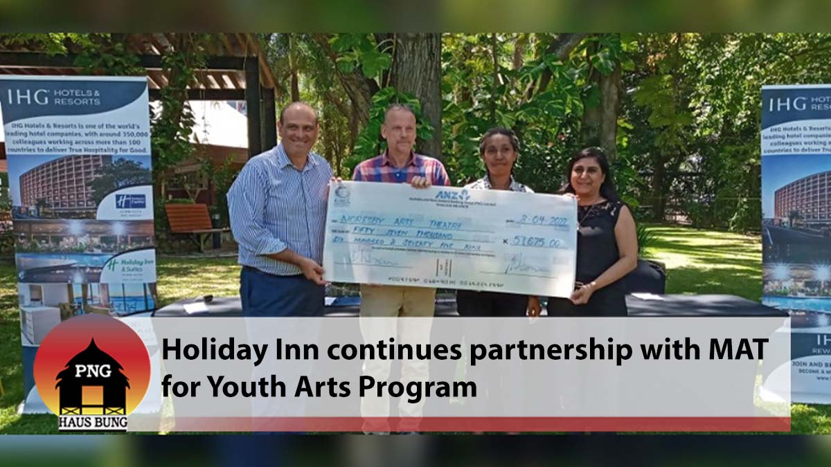 HOLIDAY INN CONTINUES PARTNERSHIP WITH MORESBY ARTS THEATRE