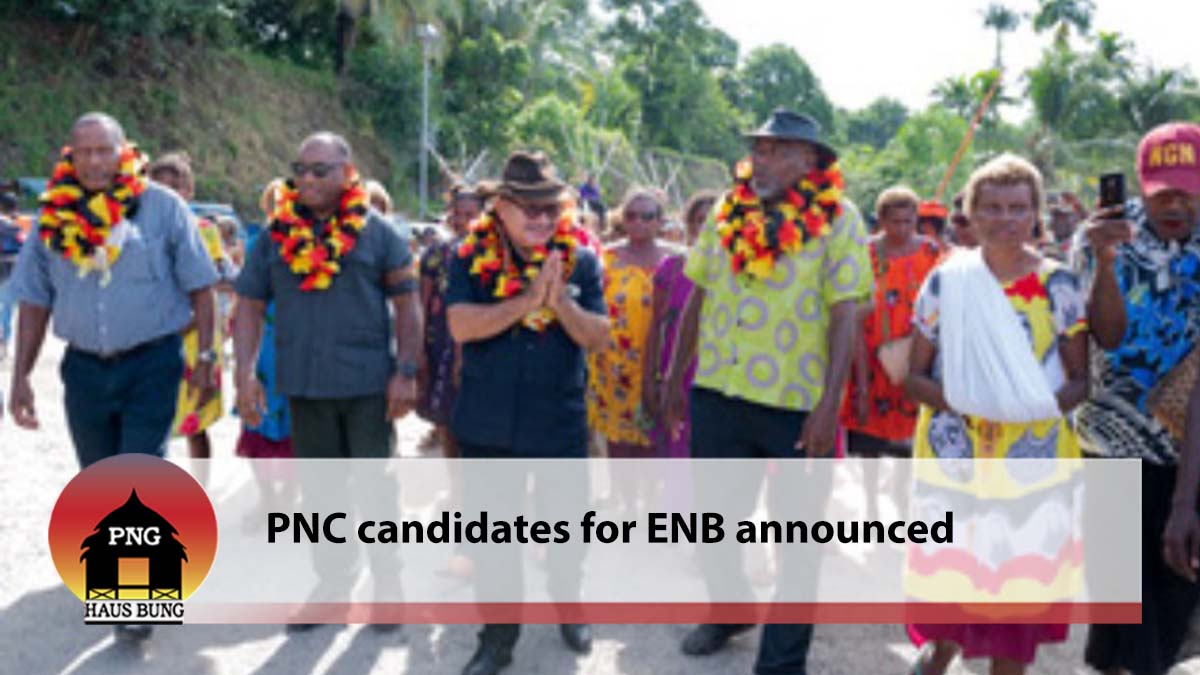 PNC CANDIDATES FOR ENB ANNOUNCED