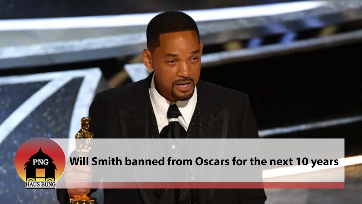 ACTOR WILL SMITH BANNED FROM ATTENDING OSCARS FOR 10 YEARS