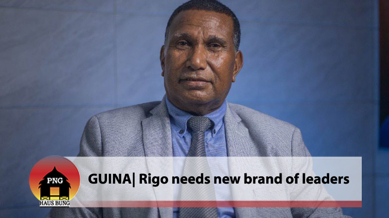 RIGO NEEDS LEADERS, NOT POLITICIANS, SAYS GUINA