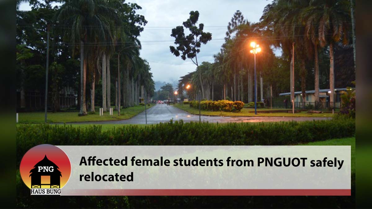 PNGUOT VC UPDATES ON FEMALE STUDENTS' ATTACK