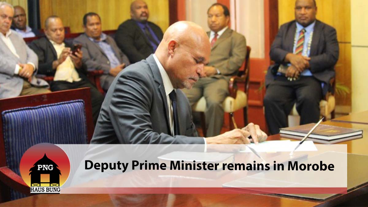DEPUTY PRIME MINISTER SEAT REMAINS IN MOROBE
