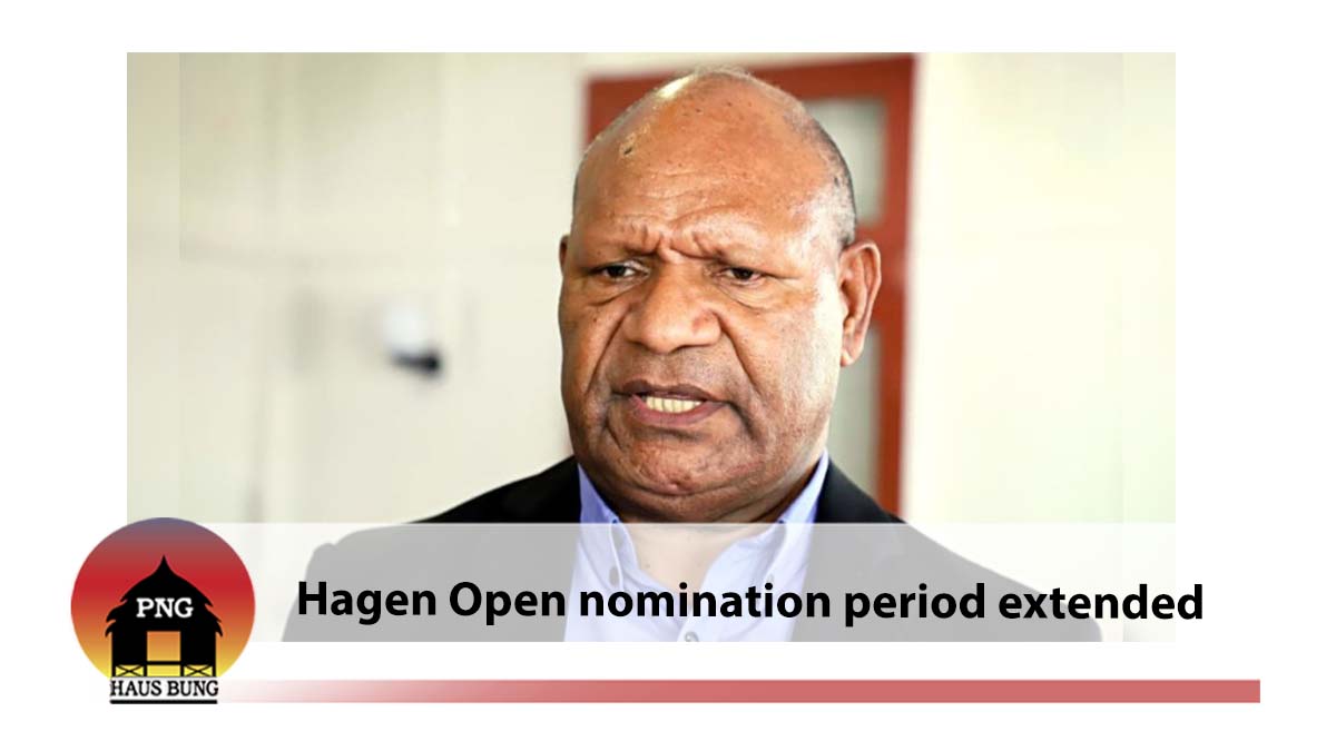 HAGEN OPEN NOMINATION PERIOD EXTENDED