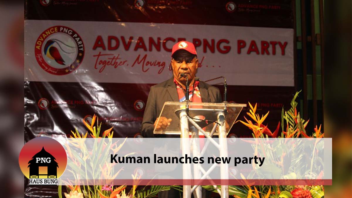 KUMAN LAUNCHES NEW POLITICAL PARTY