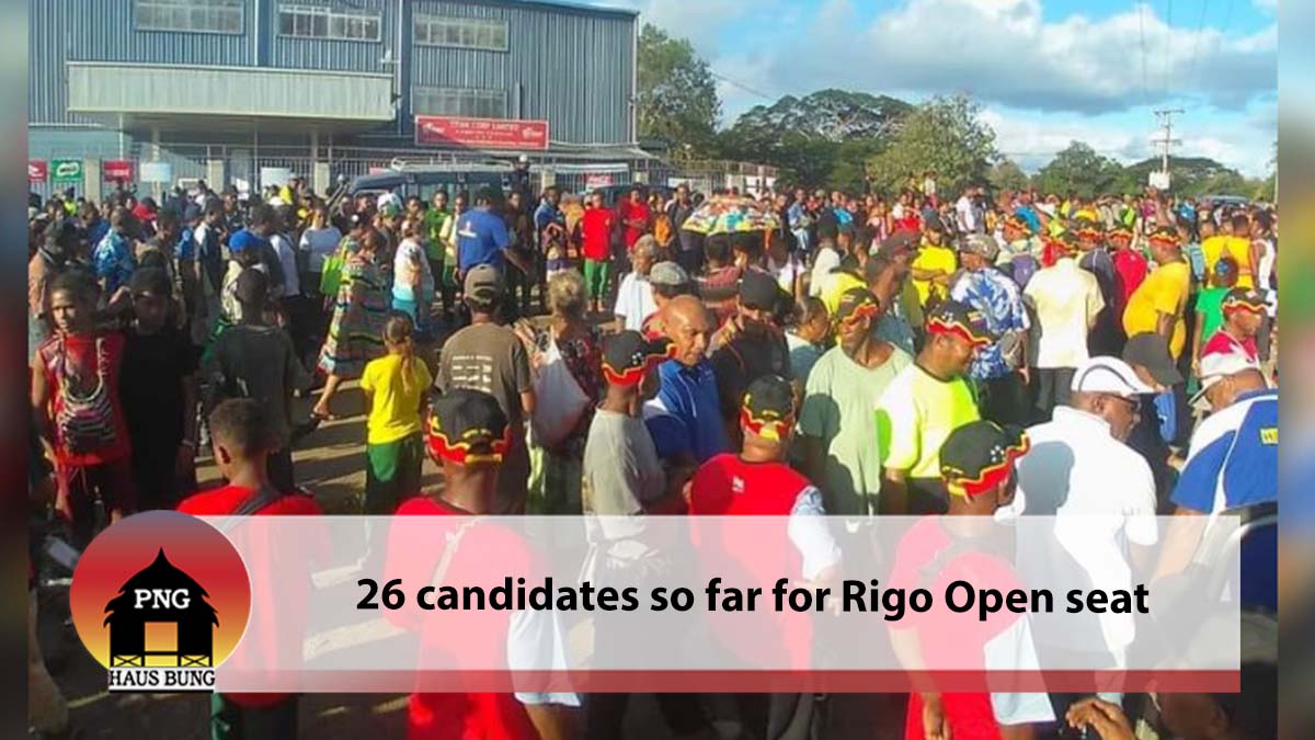 26 CANDIDATES SO FAR FOR RIGO OPEN