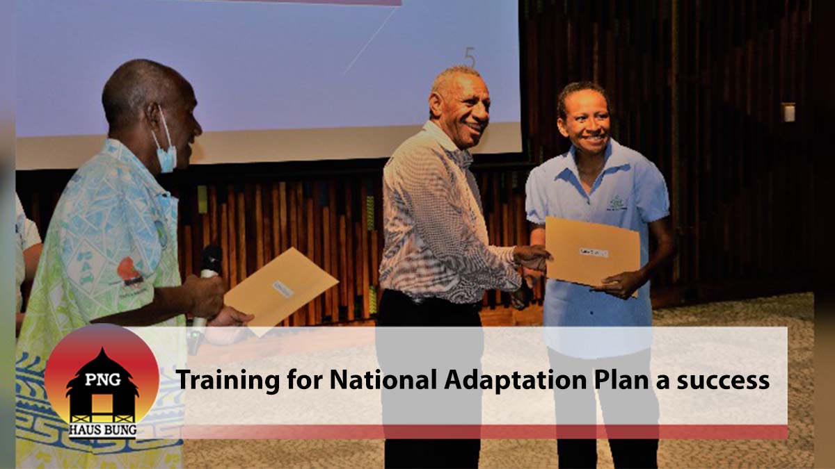 TRAINING FOR NATIONAL ADAPTATION PLAN A SUCCESS