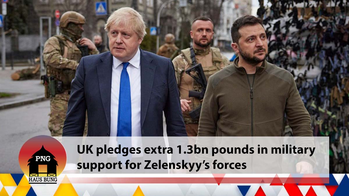 UKRAINE WAR: UK PLEDGES EXTRA £1.3BN IN MILITARY SUPPORT FOR ZELENSKYY'S FORCES AS G7 LEADERS SET TO HOLD TALKS WITH PRESIDENT
