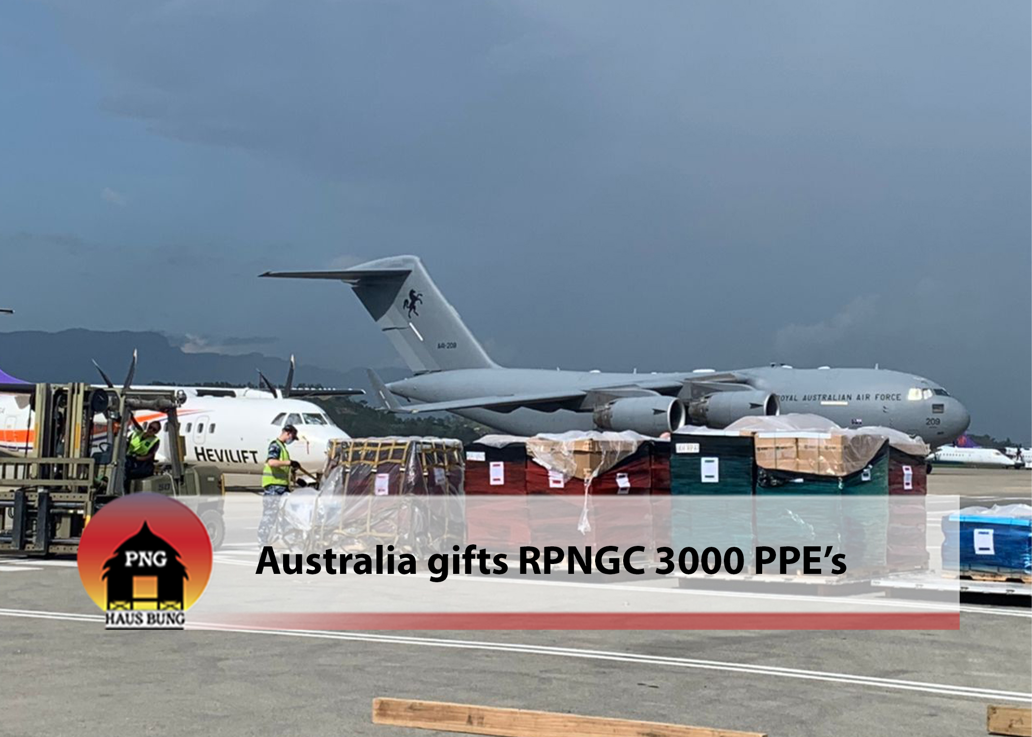 AUSTRALIA GIFTS 3000 BALLISTIC PROTECTION KITS TO RPNGC