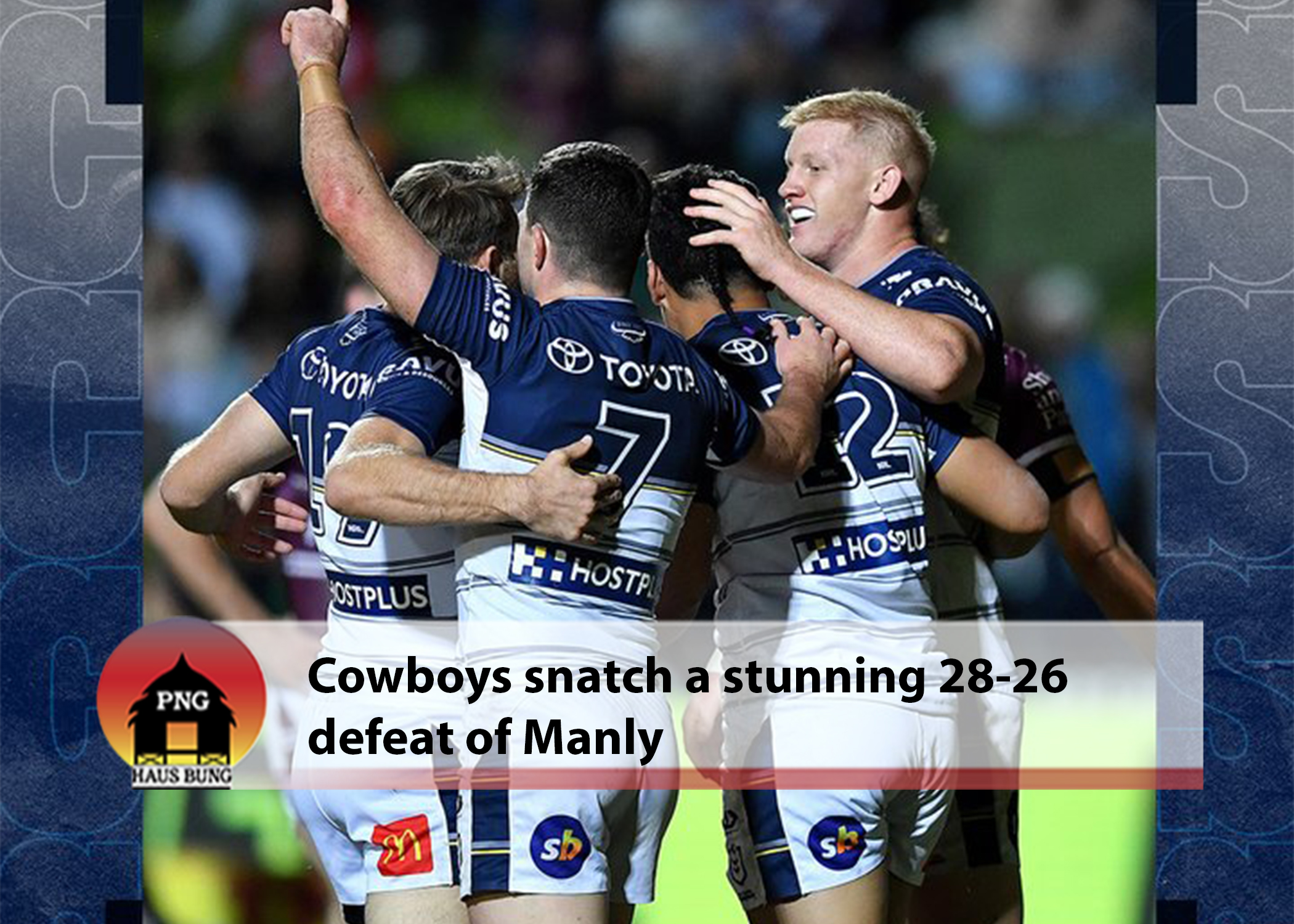 COWBOYS STUN SEA EAGLES WITH LATE COMEBACK