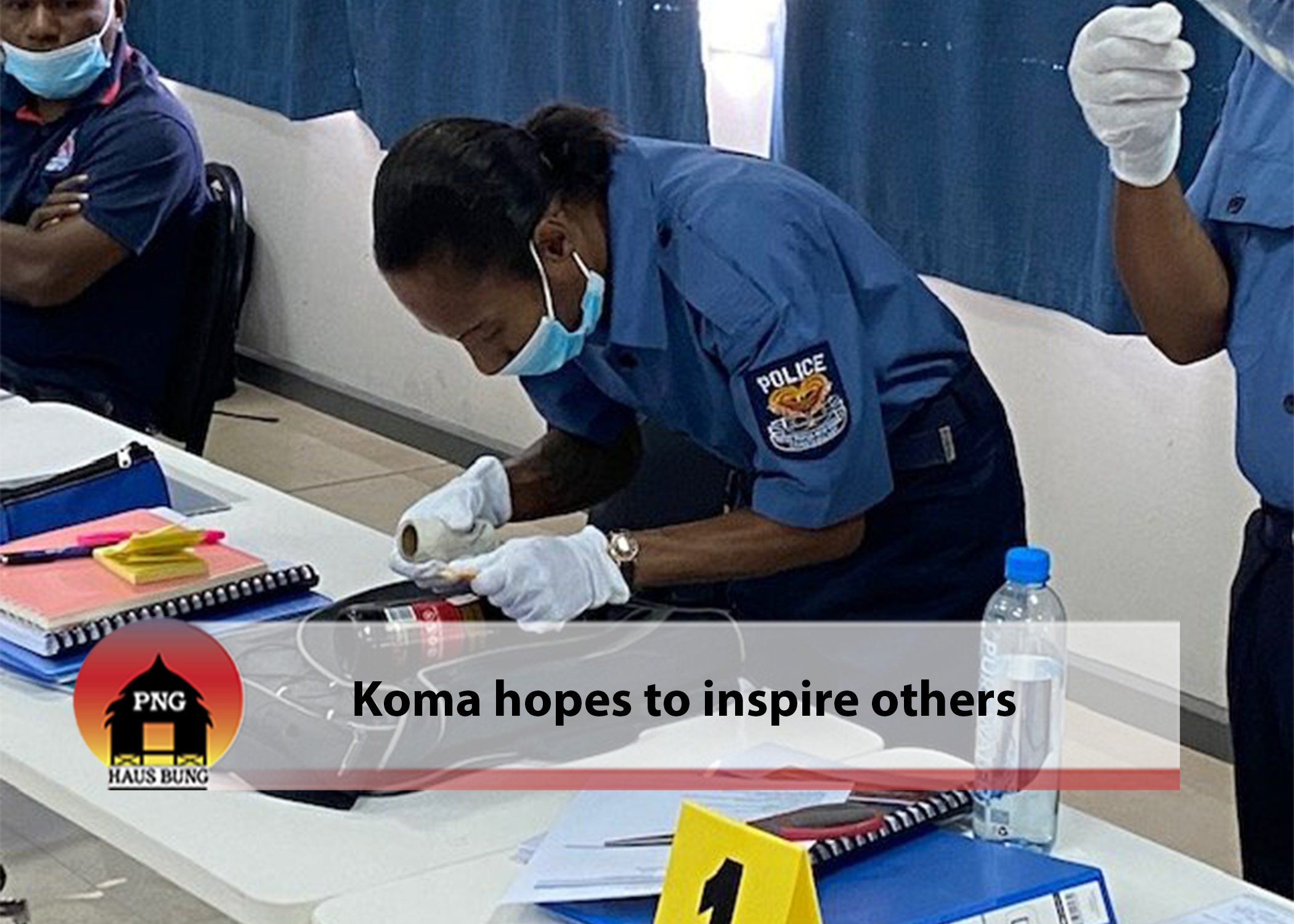 CONSTABLE KOMA INSPIRING AS LONE FEMALE POLICE OFFICER IN FORENSICS LAE