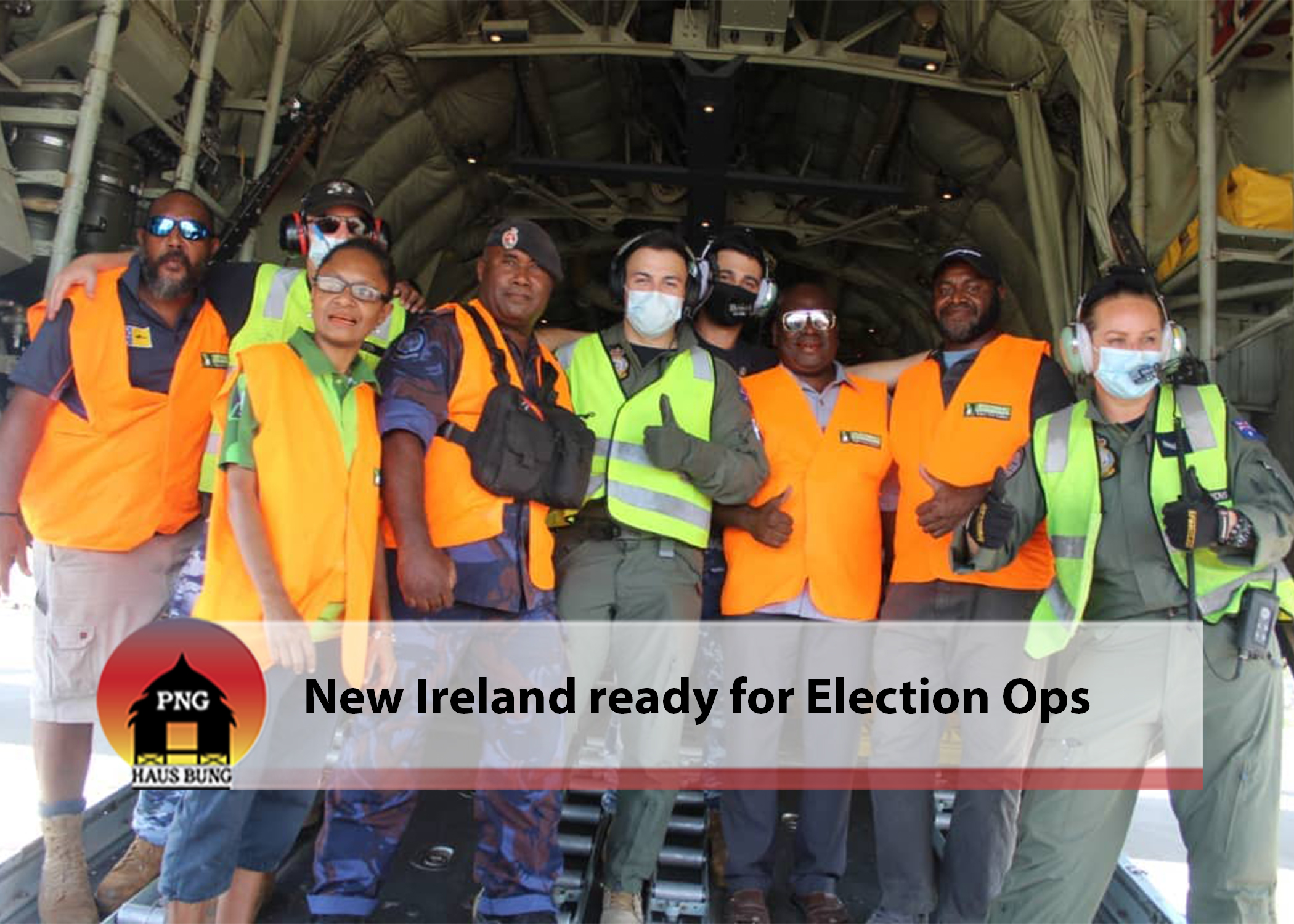 BALLOT PAPERS ARRIVE IN NEW IRELAND: POLICE READY
