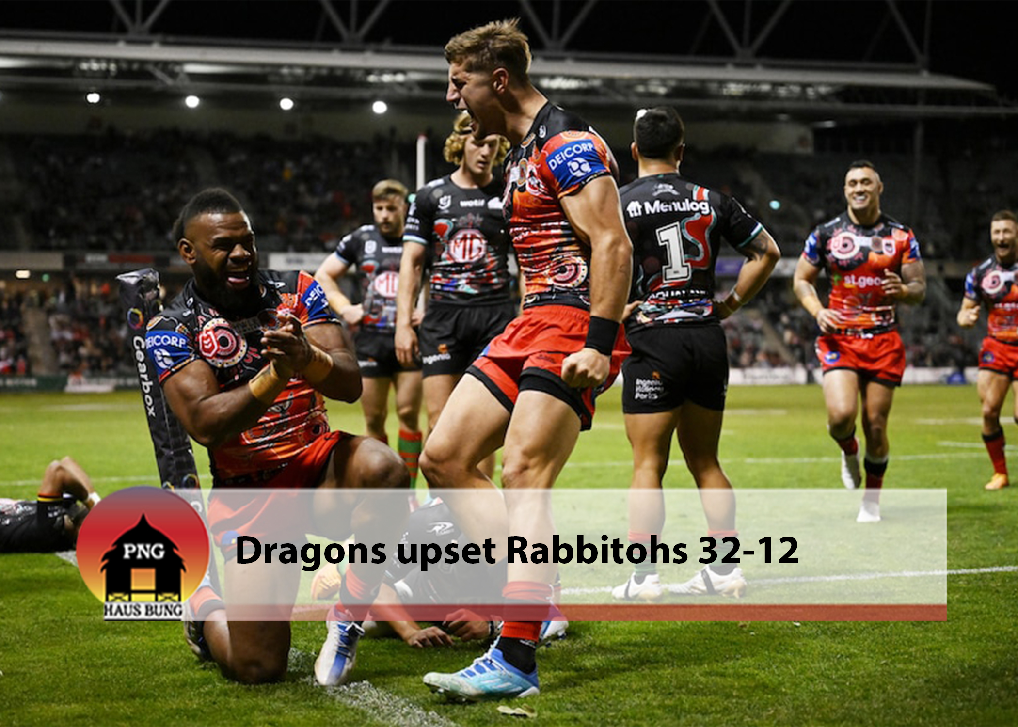 DRAGONS BREATHING FIRE AS MCCULLOUGH CELEBRATES IN STYLE