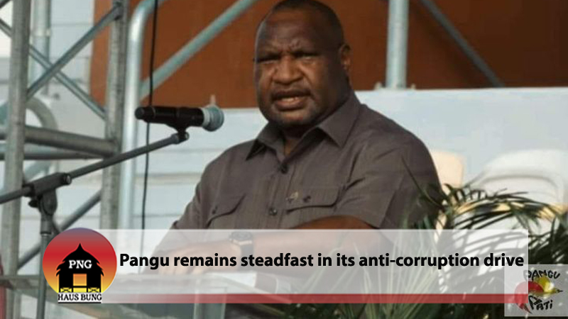 PANGU PATI VOWS TO CONTINUE FIGHTING CORRUPTION WHEN IT RETURNS TO POWER