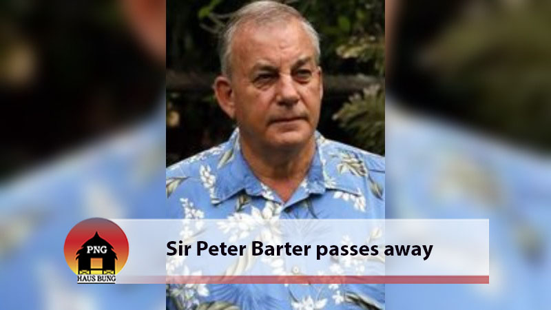 BREAKING: SIR PETER BARTER PASSES AWAY