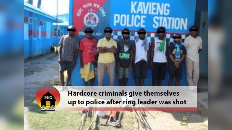 NOTORIOUS NEW IRELAND CRIMINALS SURRENDER TO POLICE