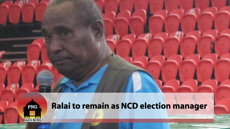NCD ELECTION MANAGER WILL NOT RESIGN