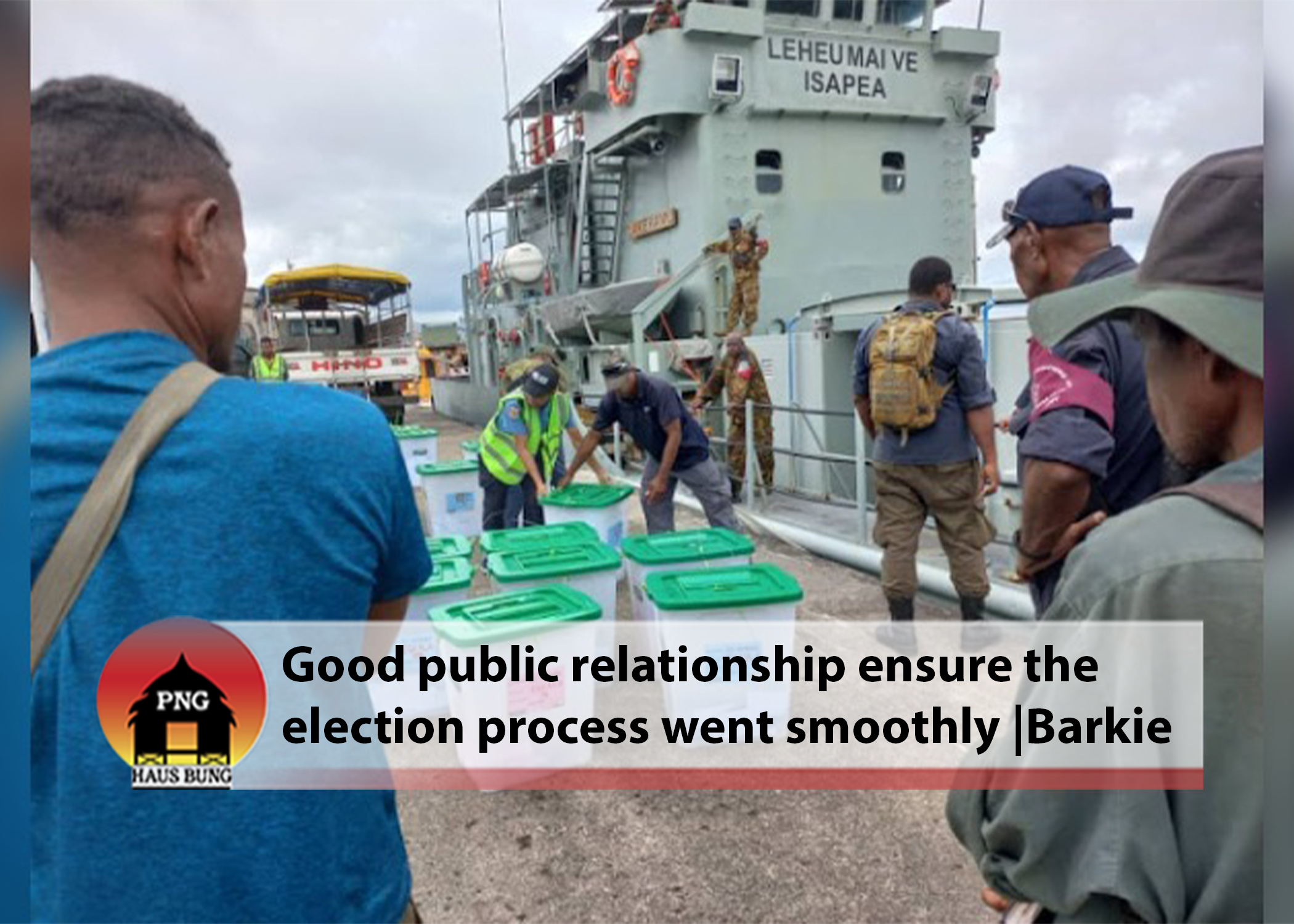 PPC BARKIE COMMENDS BEHAVIOUR OF MILNE BAY PEOPLE DURING ELECTION