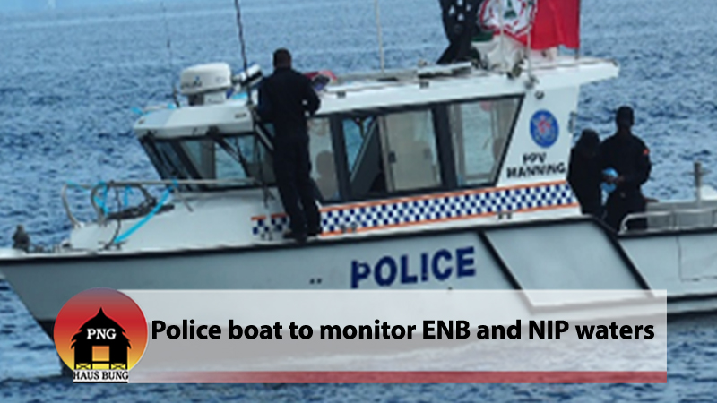 POLICE BOAT LAUNCHED IN ENB