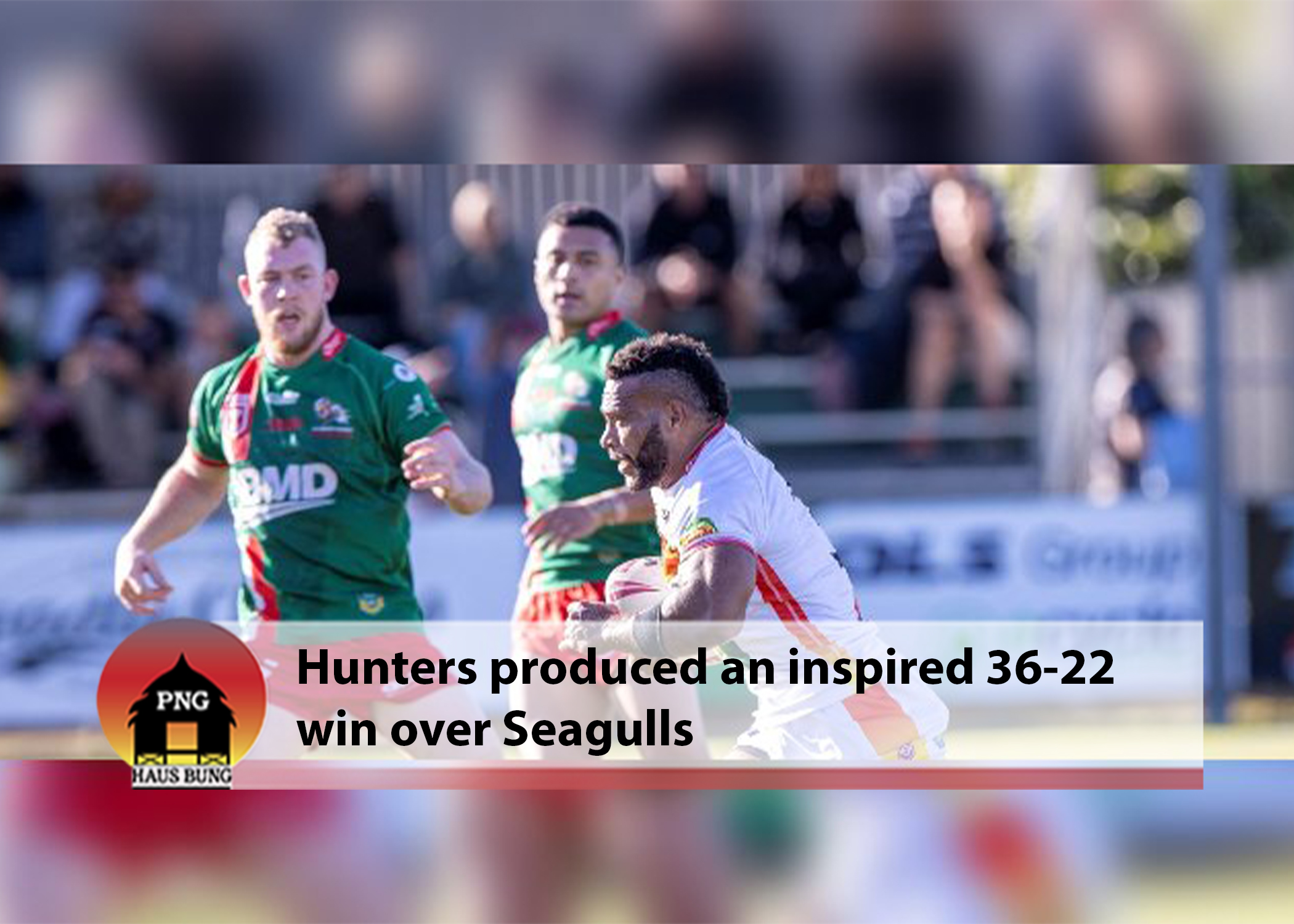 HUNTERS FINALLY BAG A WIN