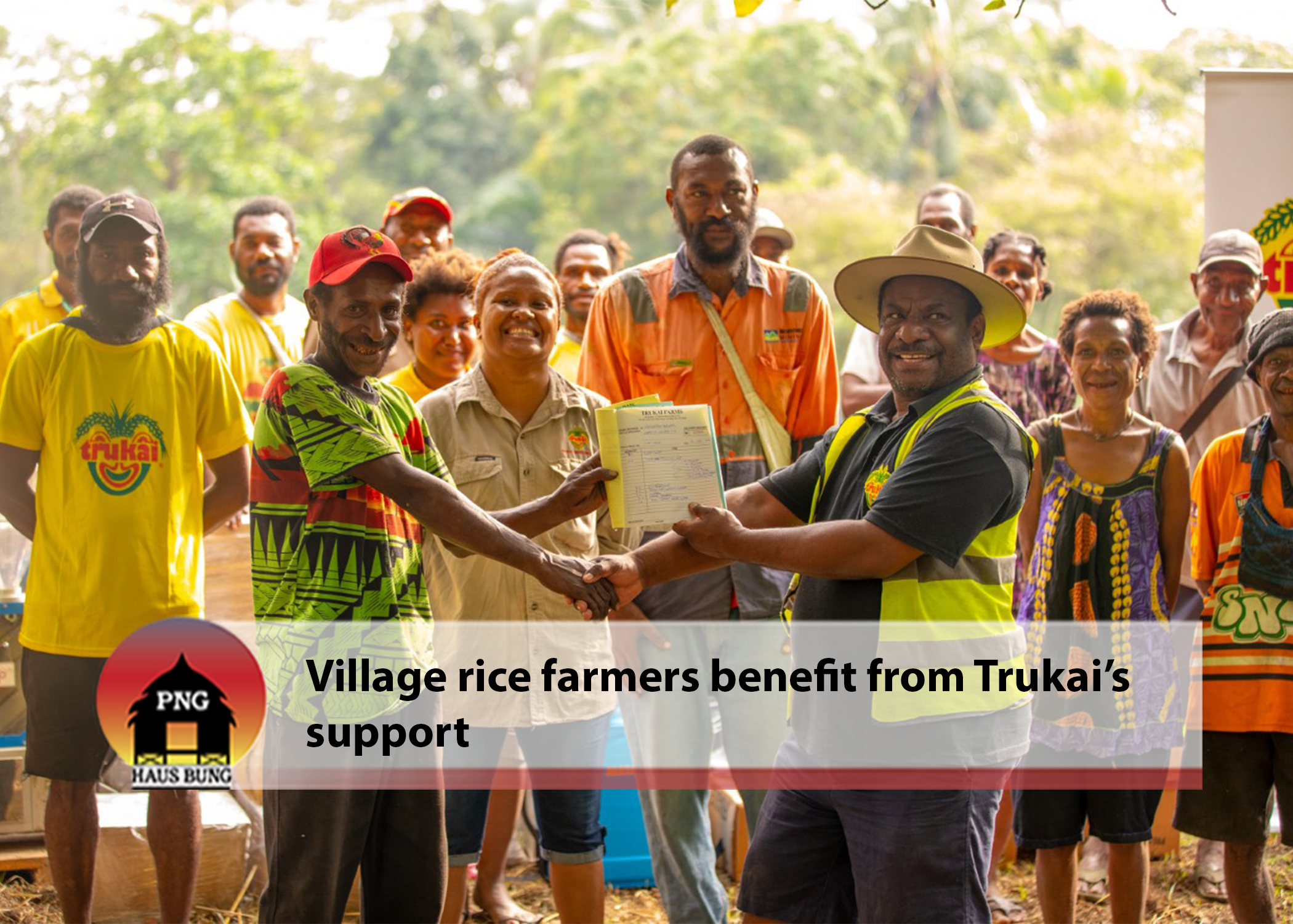 TRUKAI INDUSTRIES ASSIST LOCALS WITH RICE FARMING