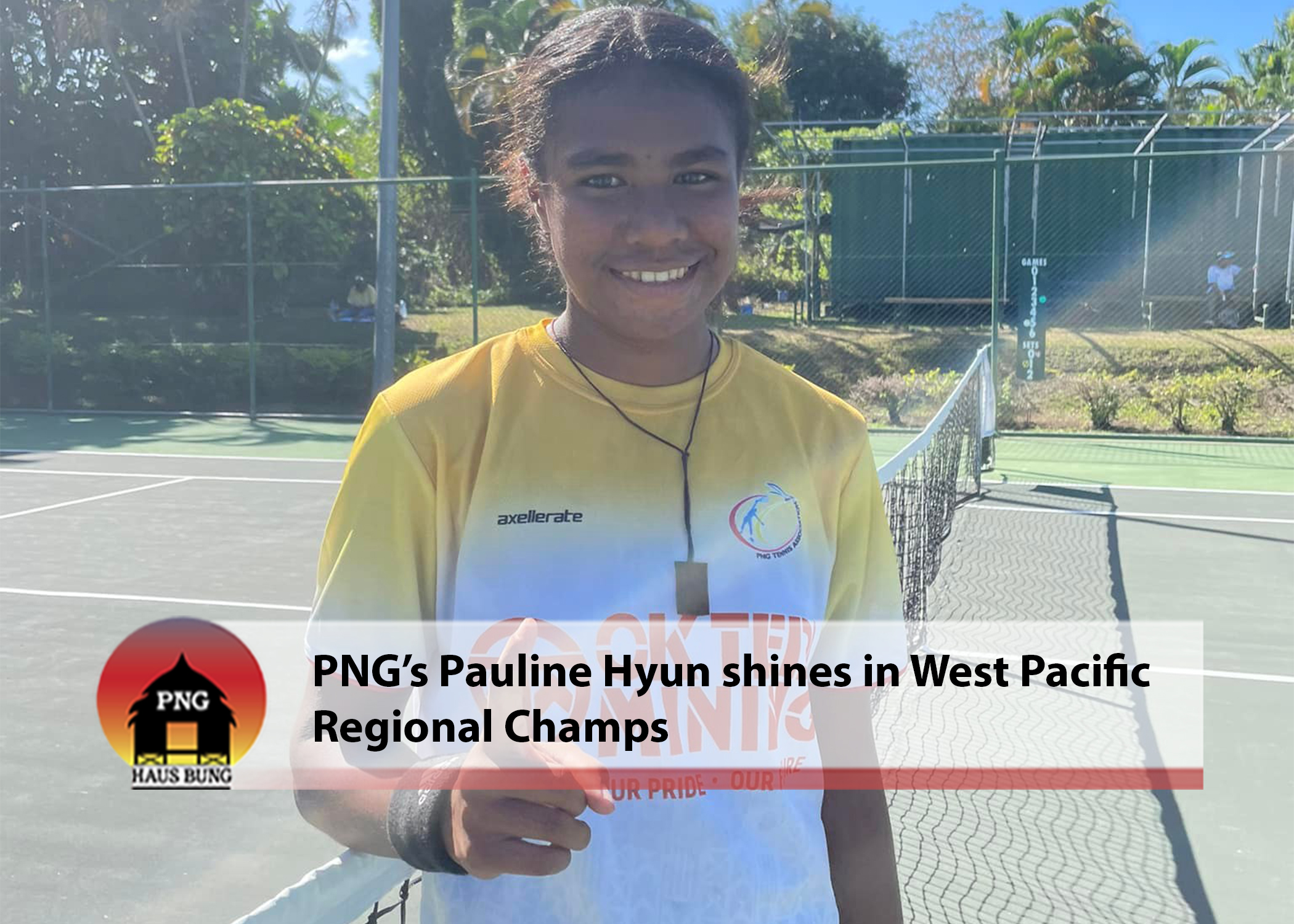 PNG BAGS 1ST PLACE IN GIRLS U14 TENNIS WPQ TOURNAMENT