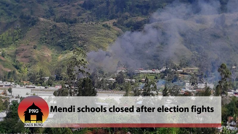 FIGHTING ERUPTS IN MENDI