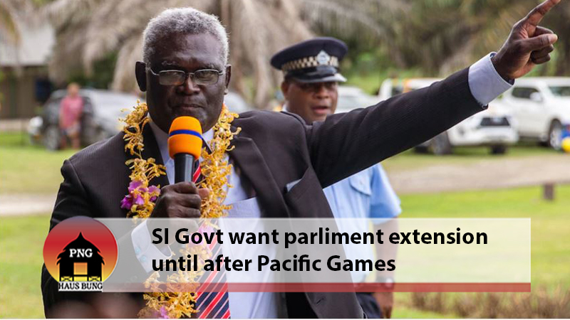 SOGAVARE'S GOVERNMENT WANT DELAY ON ELECTION