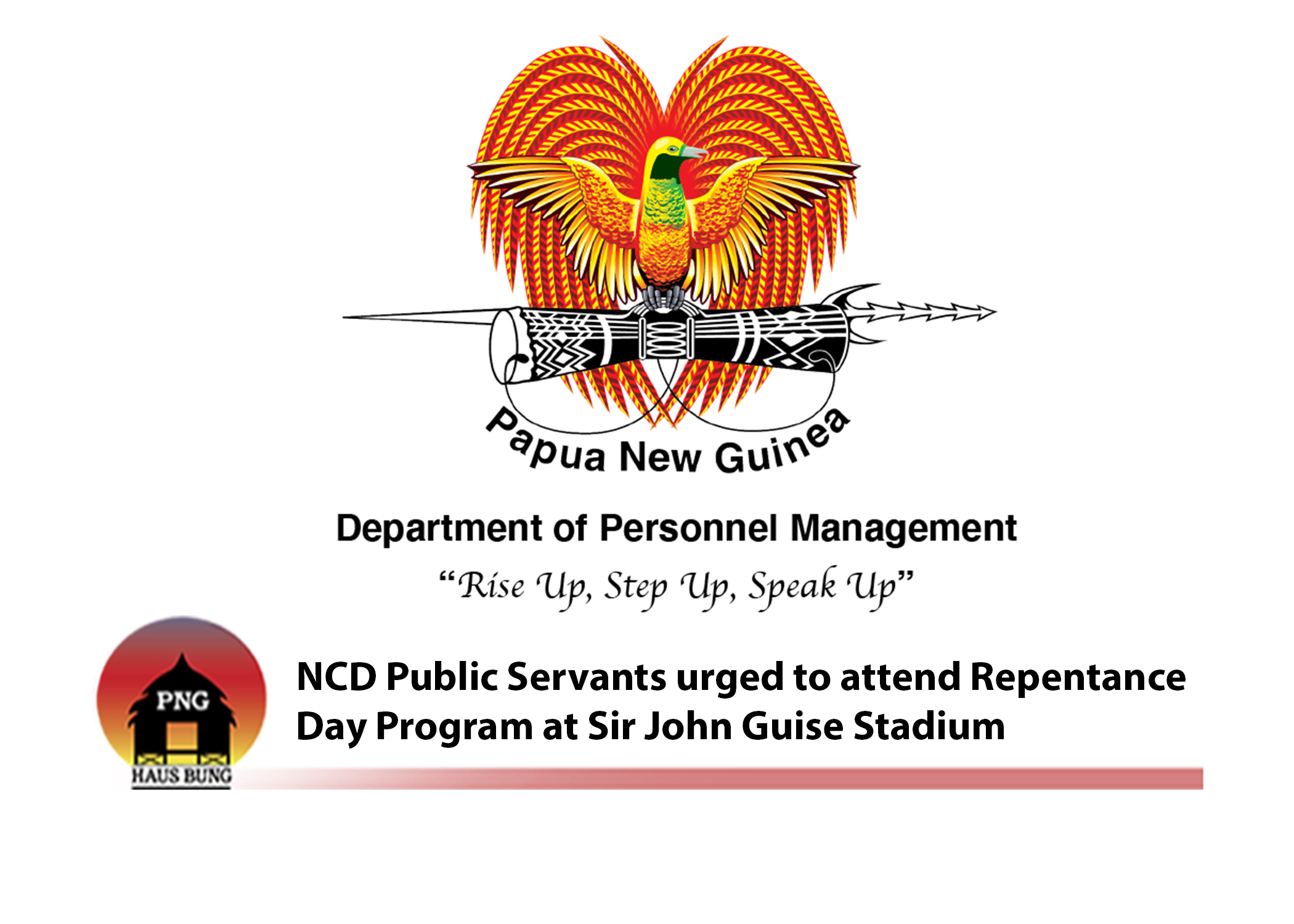 PUBLIC SERVANTS URGED TO OBSERVE REPENTANCE DAY