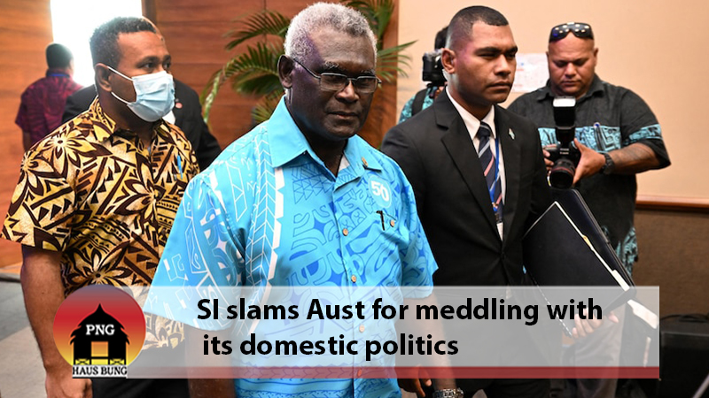SI REACTS AFTER AUST OFFERS TO HELP FUND ELECTION