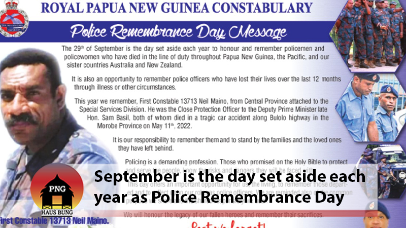 POLICE FORCES HONOUR THE FALLEN