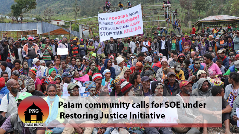 PORGERA CALLS FOR DECLARATION OF SOE ASAP