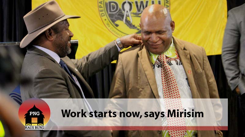 MIRISIM TAKES OVER MINISTRY FROM NALI