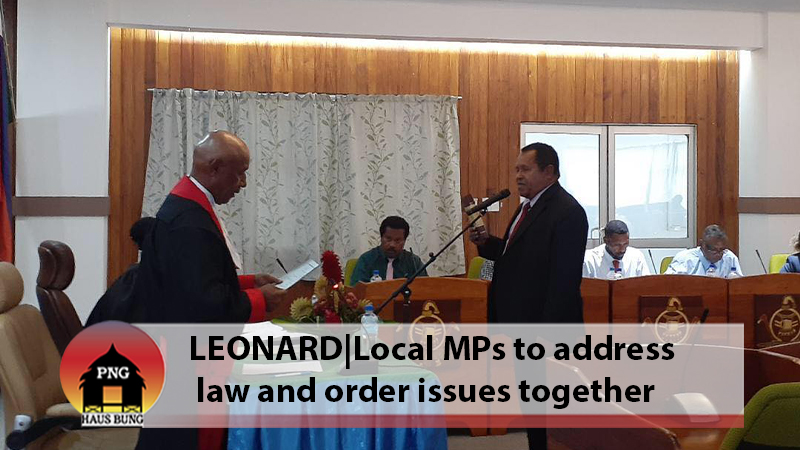 SAMARAI-MURUA MP SWORN IN BY PROVINCIAL ASSEMBLY