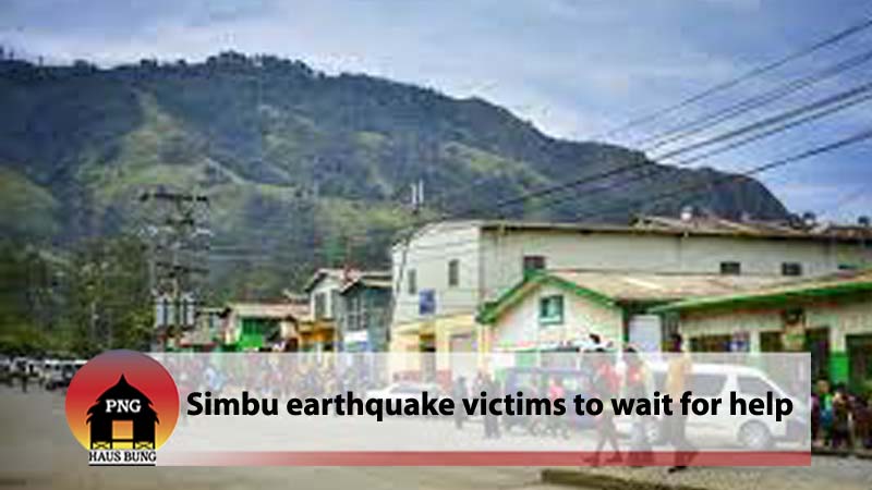 SIMBU REPORTS DAMAGES FROM MASSIVE EARTH QUAKE 