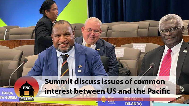 MARAPE ATTENDS FIRST EVER US PACIFIC ISLAND COUNTRY SUMMIT