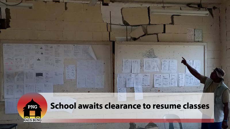 WAWIN NATIONAL HIGH WRECKED BY MASSIVE QUAKE
