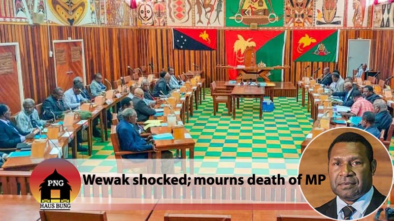 WEWAK DISTRICT ADMINISTRATION MOURNS THE DEATH OF THE LATE MP