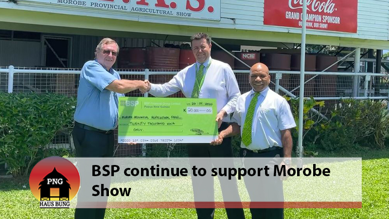 BSP RED RIBBON SPONSOR BRINGS BANKING INTO MOROBE SHOW