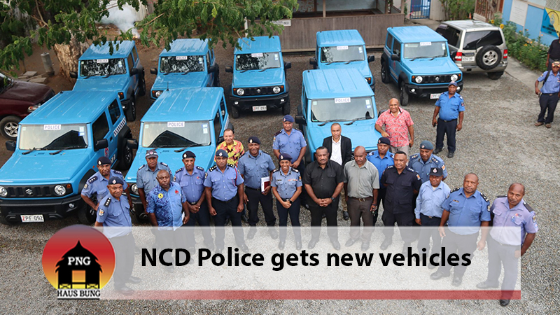NCD POLICE GET 8 VEHICLES FROM POLICE HQ