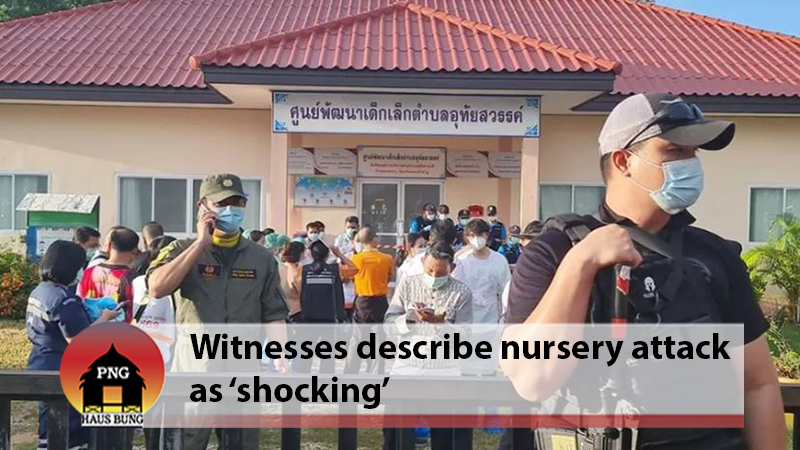 THAILAND: MANY CHILDREN AMONG DEAD IN NURSERY ATTACK