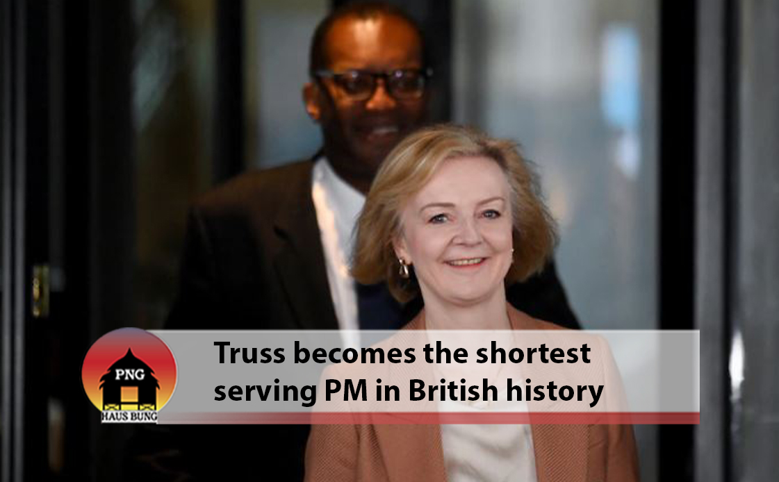 UK PM LIZ TRUSS RESIGNS AFTER A MONTH AND A HALF IN OFFICE
