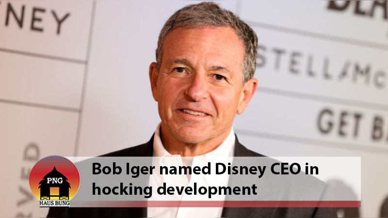 IGER HAS AGREED TO SERVE AS CEO FOR 2 YEARS