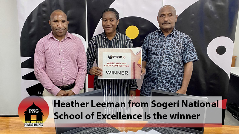 PNG AIR ANNOUNCES WRITE AND WIN ESSAY COMPETITION WINNER